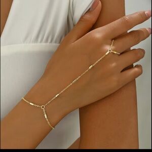 Trending Gold Minimalist Bracelet Chain to Ring